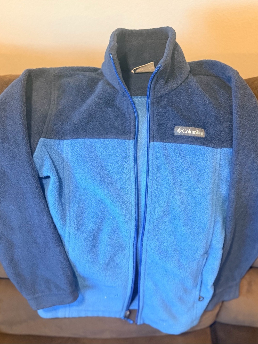 Columbia Kids Two-Tone Blue Fleece Jacket